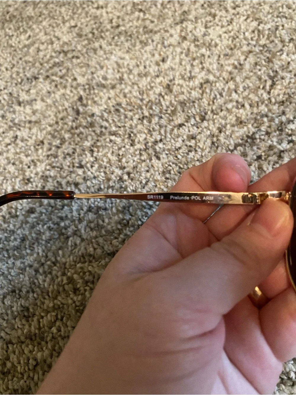 Classic Aviator Sunglasses in Gold with Brown Lenses by Foster Grant Polarized